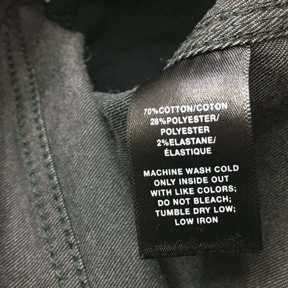 LAFAYETTE 148 New York Green/Gray MERCER Released Hem 5 Pocket Logo Button Jeans - Picture 3 of 10